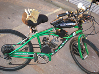 anthonys motorized cruiser bicycle with gps